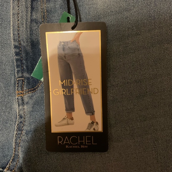 Nordstrom Rack Rachel Ray girlfriend distressed rolled hem crop jean - Picture 2 of 5